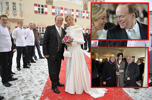 Die Traumhochzeit von Star-Koch Winkler und seiner Denise - sehen Sie hier die wunderschönen Bilder aus dem zugeschneiten Aschau.