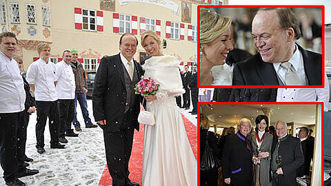 Die Traumhochzeit von Star-Koch Winkler und seiner Denise - sehen Sie hier die wunderschönen Bilder aus dem zugeschneiten Aschau.