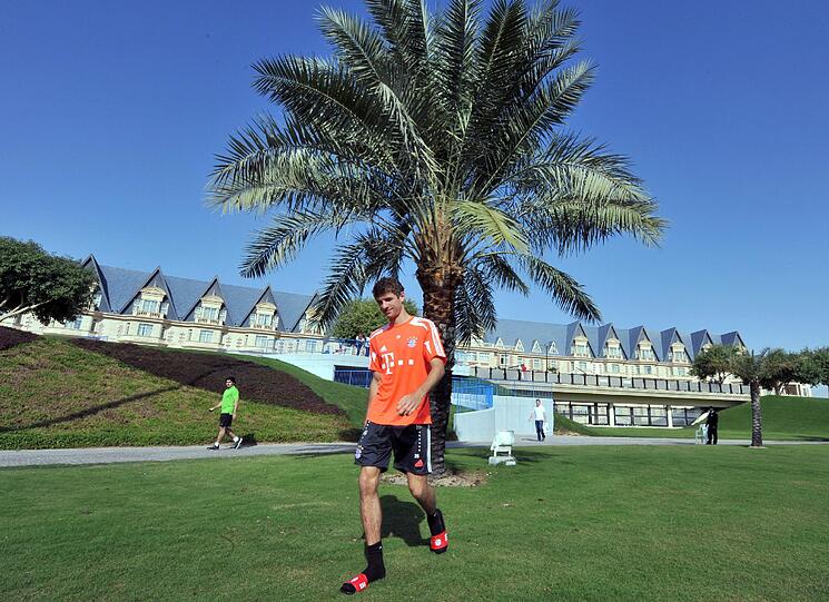 Die Bayern im Trainingslager in Doha, Tag 2.