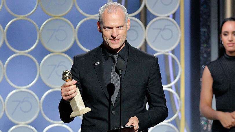 Martin McDonagh mit der Auszeichnung für das beste Drehbuch für "Three Billboards Outside Ebbing, Missouri".