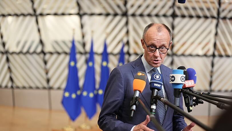 Bundeskanzler Merz: Europa muss seine Verteidigungsf&auml;higkeit und wirtschaftliche Wettbewerbsf&auml;higkeit st&auml;rken.