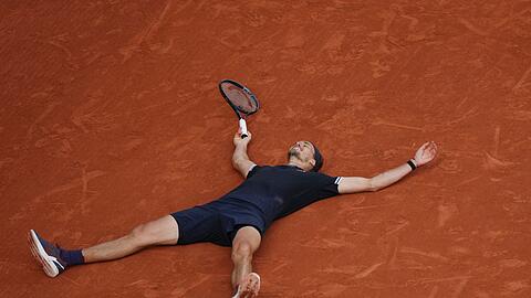 Der Moment des gro&szlig;en Triumphs von Alexander Zverev.