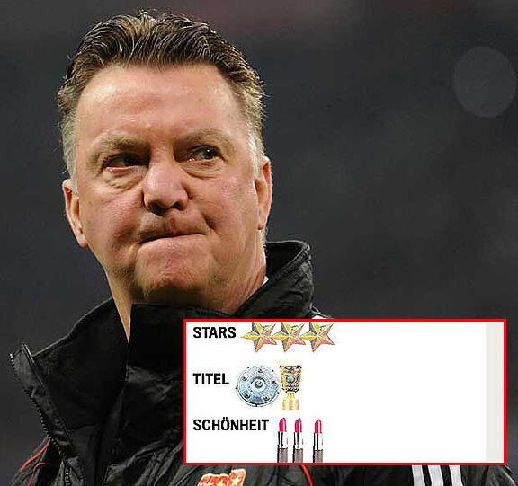 Am Anfang holpert&rsquo;s kräftig, richtig flüssig läuft&rsquo;s erst nach einem &bdquo;Tod-oder-Gladiolen&ldquo;-Spiel in Turin (4:1). Das Spielfeld teilt er in Quadrate ein, so statisch wirken die Ballstaffetten dann oft auch. Van Gaal scheidet 2011 im Streit, wird von manchen aber als Urvater der heutigen Bayern gesehen.