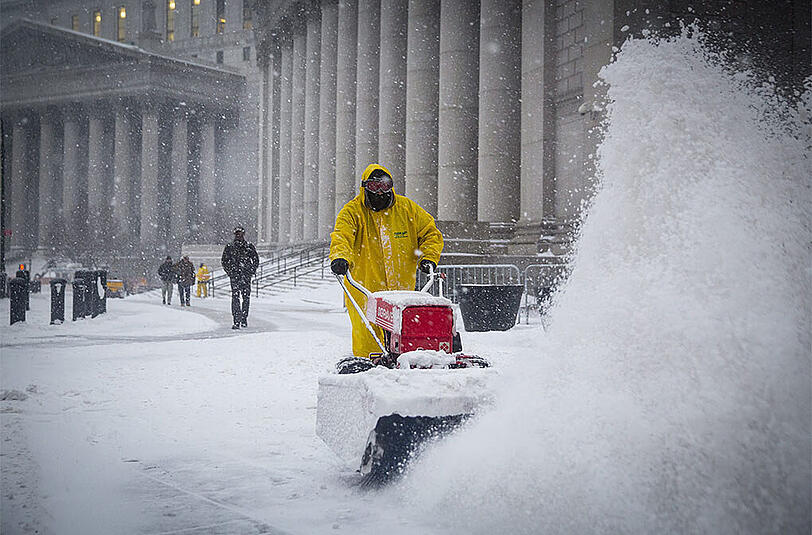 Der Big Apple friert. Bilder von Schneesturm "Juno" aus der Millionenmetropole.