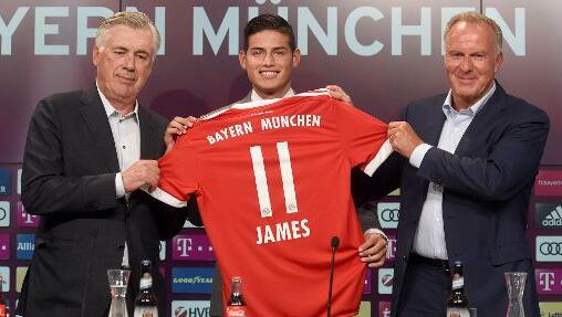 James Rodríguez: Der Kolumbianer wird vorerst für zwei Jahre ausgeliehen &ndash; danach besteht eine Kaufoption für den Real-Spieler.