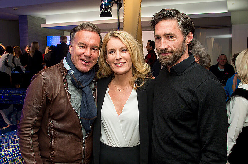 Die Schauspieler NicoHofmann, Maria Furtwängler und Benjamin Sadler (v.l.).