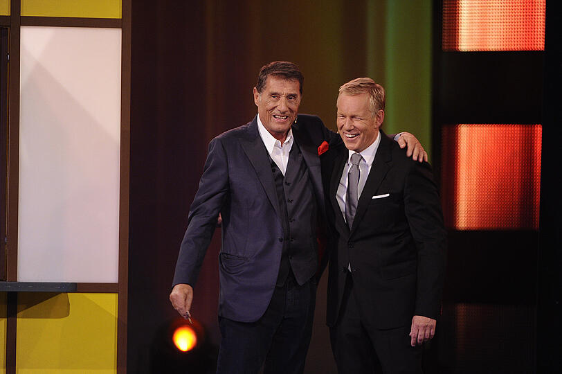 Udo Jürgens und Moderator Johannes B. Kerner