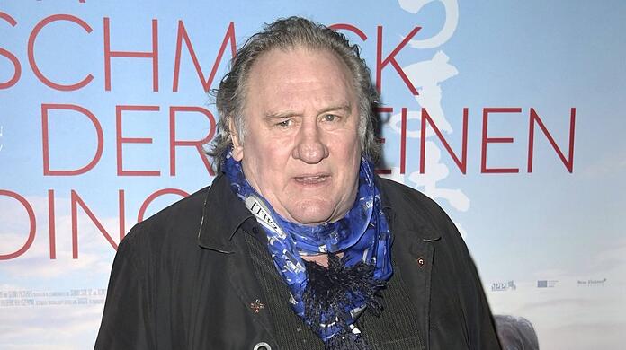 Gérard Depardieu vor wenigen Tagen bei der Premiere von "Der Geschmack der kleinen Dinge" im Cinema Paris in Berlin.