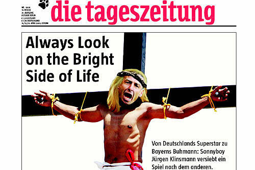 Stein des Anstoßes: Klinsmann-Karikatur