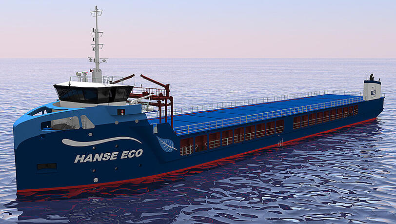 Der besonders ökonomische Schiffsneubau "RHAS 5" vom Typ Hanse Eco von Arkon Shipping und Rhenus Logistics Der besonders ökonomische Schiffsneubau "RHAS 5" vom Typ Hanse Eco von Arkon Shipping und Rhenus Logistics