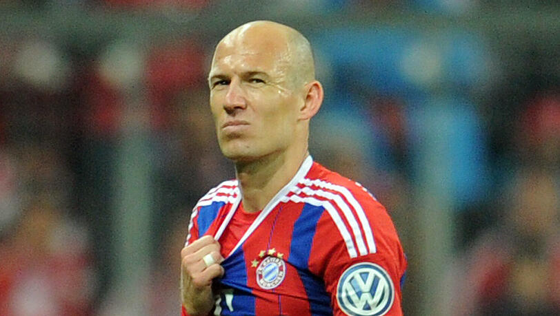 Ein Muskelbündelriss stoppt ihn: Arjen Robben. Ein Muskelbündelriss stoppt ihn: Arjen Robben.