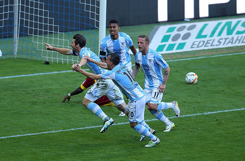 Wahnsinn, Jan Mauersberger machte das erlösende 1:0 in der 73. Minute.