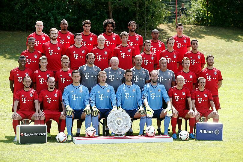 Bitte recht freundlich: Das neue Mannschaftsfoto der Bayern.