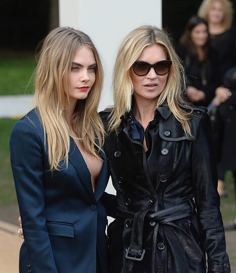 Cara Delevingne und Kate Moss.