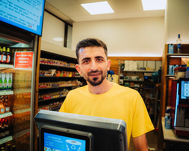 Ahmad Aboul (33) arbeitet seit acht Monaten am Gleis 26: "Es war immer viel los."
