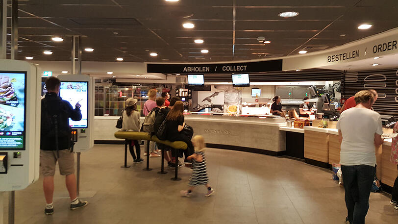 Der McDonald's im Hauptbahnhof-Zwischengeschoss: Hier ereignete sich der Vorfall.