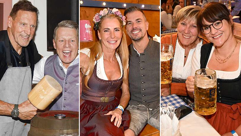 Die Promis geben zum Enspurt auf dem Oktoberfest nochmal alles. Die Promis geben zum Enspurt auf dem Oktoberfest nochmal alles.