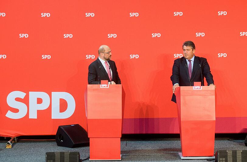 Martin Schulz (l.) und Sigmar Gabriel (r.) sind gute Freunde. Dass es zwischen den beiden deshalb zu einer Kampfabstimmung könnte, ist deshalb unwahrscheinlich.