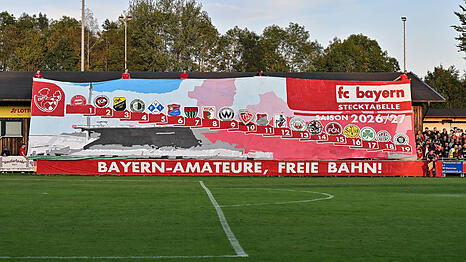 Ein kleiner Vorgeschmack auf das Lokalderby: Die Fans des FC Bayern stichelten j&uuml;ngst gegen den TSV 1860.
