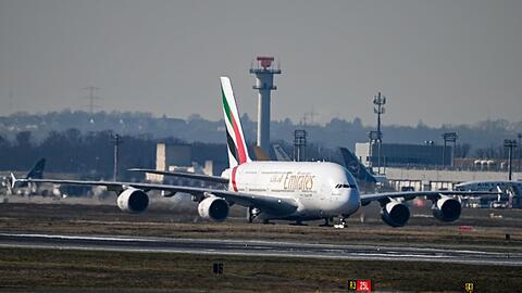 Das Flugzeug landete um kurz nach 13.30 Uhr.