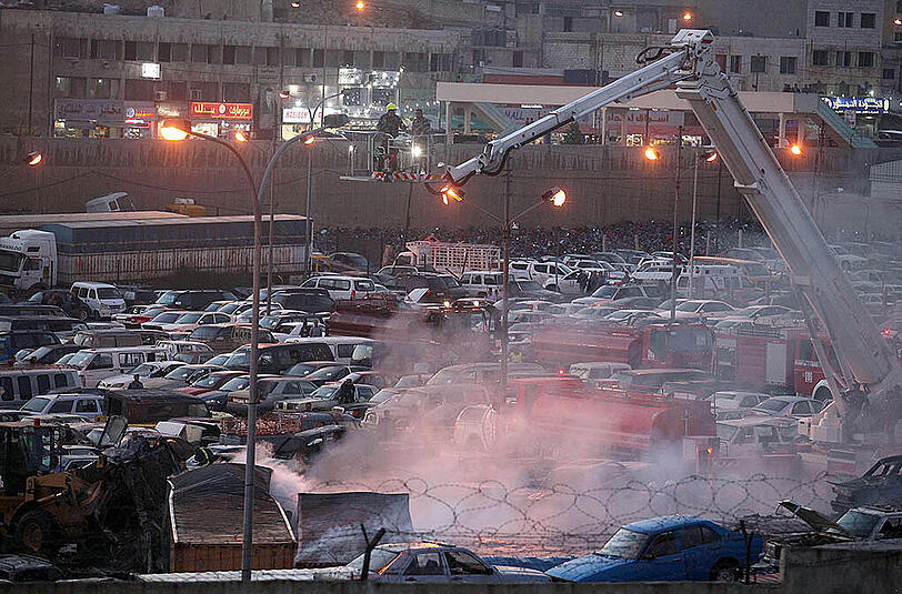 In Jordanien explodierte ein Container mit Feuerwerkskörpern. Acht Menschen wurden getötet, etliche weitere schwer verletzt.