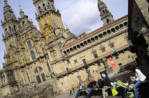 Die Kathedrale von Santiago ist das Ziel der Pilger, Foto: Merk