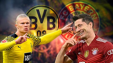 Der Abgang von Erling Haaland (l.) soll so gut wie feststehen, auch Robert Lewandowski liebäugelt mit einem Abgang aus der Bundesliga.