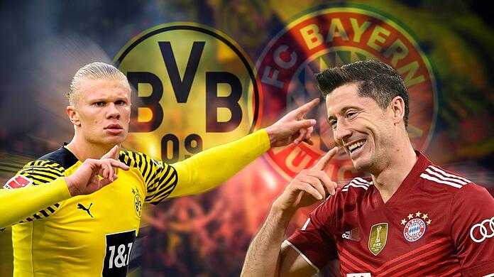 Der Abgang von Erling Haaland (l.) soll so gut wie feststehen, auch Robert Lewandowski liebäugelt mit einem Abgang aus der Bundesliga.