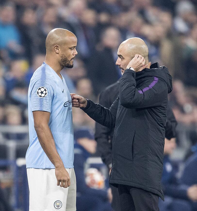 Pep Guardiola war der gro&szlig;e Lehrmeister von Vincent Kompany.