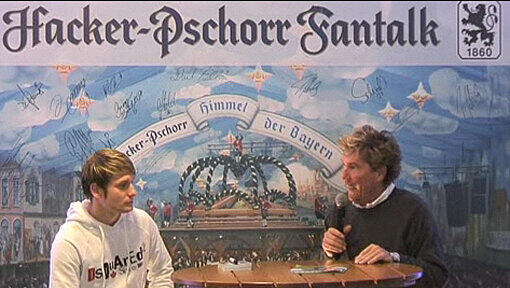 Archivbild: Daniel Halfar im Hacker Pschorr Fantalk. Archivbild: Daniel Halfar im Hacker Pschorr Fantalk.