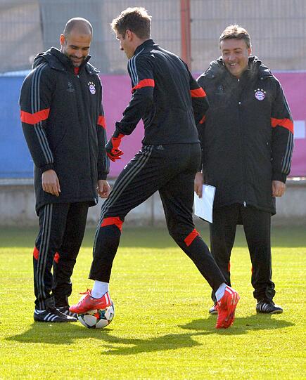 Vor dem Trip nach Donezk: Der FC Bayern beim Abschlusstraining.