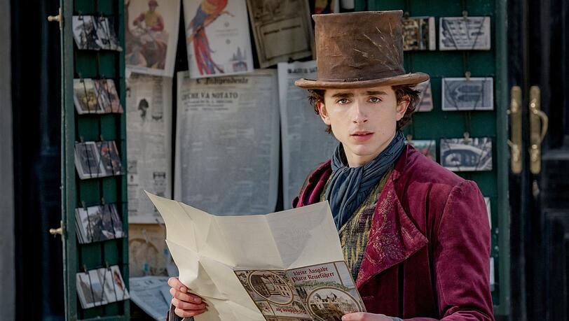 Timothée Chalamet als Willy Wonka in jungen Jahren.