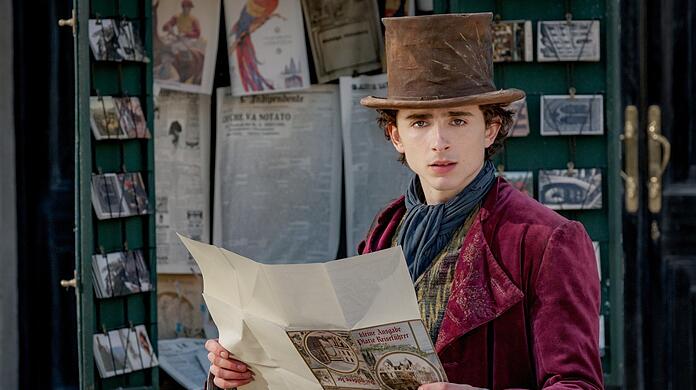 Timothée Chalamet als Willy Wonka in jungen Jahren.