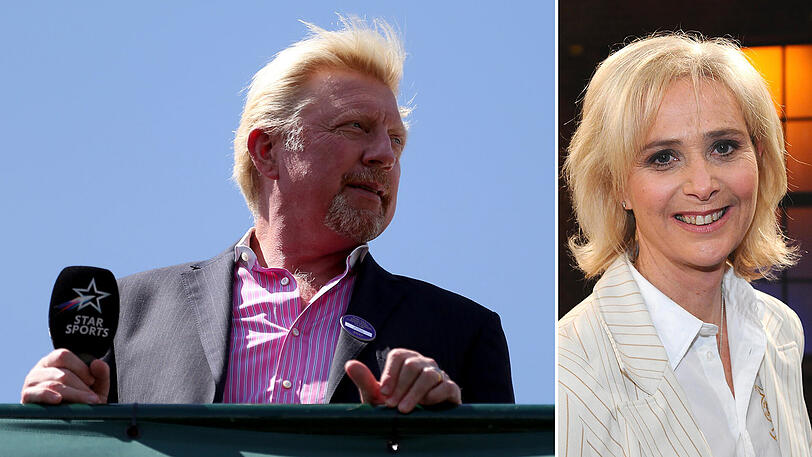 "Er macht einen gefassten Eindruck, sein Expertenjob bei der BBC macht ihm viel Spaß", sagt Claudia Kohde-Kilsch (rechts), die Boris Becker in Wimbledon getroffen hat.