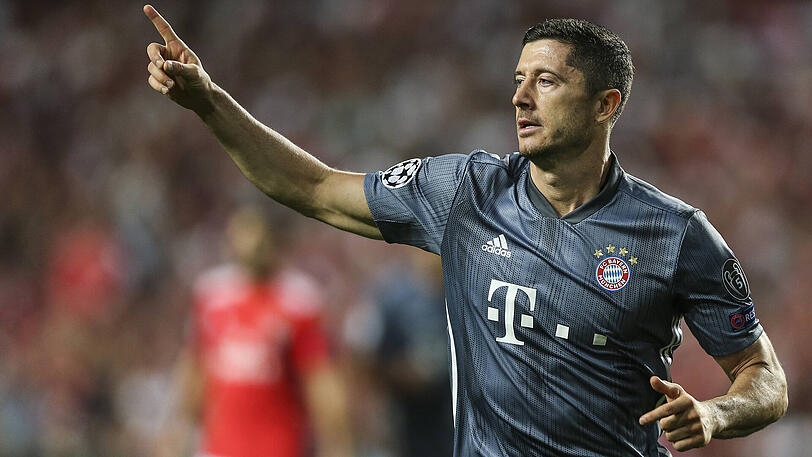 ROBERT LEWANDOWSKI, NOTE 2: Super Bewegung, super Drehschuss zum 1:0 &ndash; das 46. Champions-League-Tor des Polen (im 73. Spiel).
