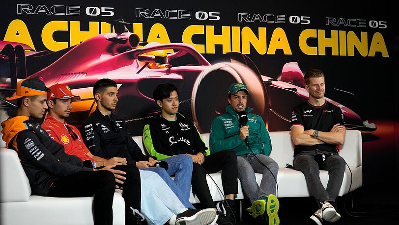 Bereit für den Großen Preis von China: Formel-1-Piloten unter sich.