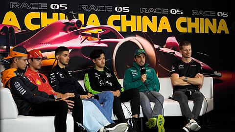 Bereit für den Großen Preis von China: Formel-1-Piloten unter sich.