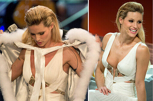 Wie ein Engel: Michelle Hunziker löste am Samstag ihren Wetteinsatz ein: Sie moderierte mit Markus Lanz "Wetten, dass...". Die Schweizerin war in ihrem Kleid der Hingucker des Abends. Sehen Sie hier die Bilder!