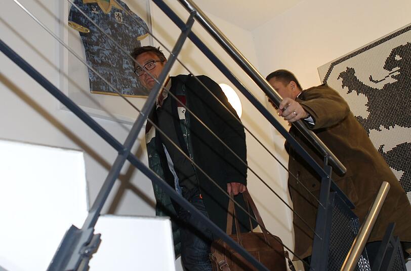 Markus Rejek und Gerhard Mayrhofer am Sonntagabend bei der Vorstellung des neuen Geschäftsführers beim Verwaltungsrat.