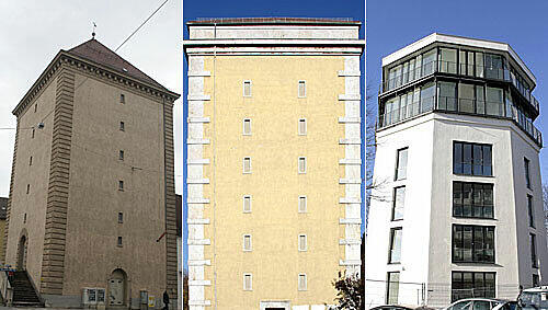 Der Ex-Schutzbunker in der Claude-Lorrain-Straße (r.) wird bewohnt und kulturell genutzt. Der Ex-Schutzbunker in der Claude-Lorrain-Straße (r.) wird bewohnt und kulturell genutzt.