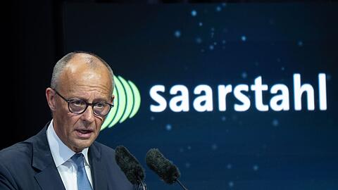 Merz bekennt sich zur Stahlindustrie in Deutschland