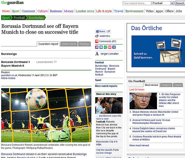 "Borussia Dortmund verabschiedet Bayern München, um den zweiten Titel in Folge einzuholen"