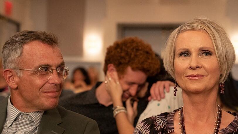 Steve Brady (David Eigenberg) und Miranda Hobbes (Cynthia Nixon) in "And Just Like That..."