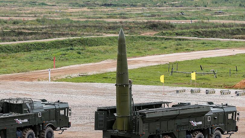 Eine "Iskander-M"-Rakete der russischen Streitkräfte (Archivbild).