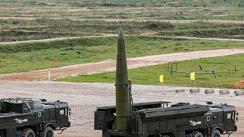 Eine "Iskander-M"-Rakete der russischen Streitkräfte (Archivbild).