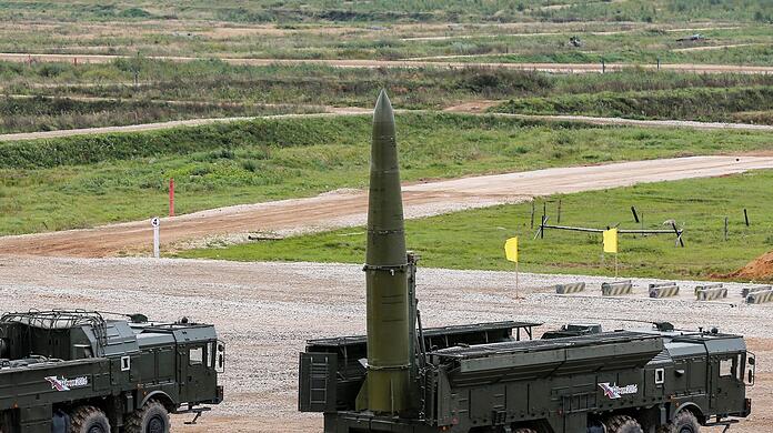 Eine "Iskander-M"-Rakete der russischen Streitkräfte (Archivbild).