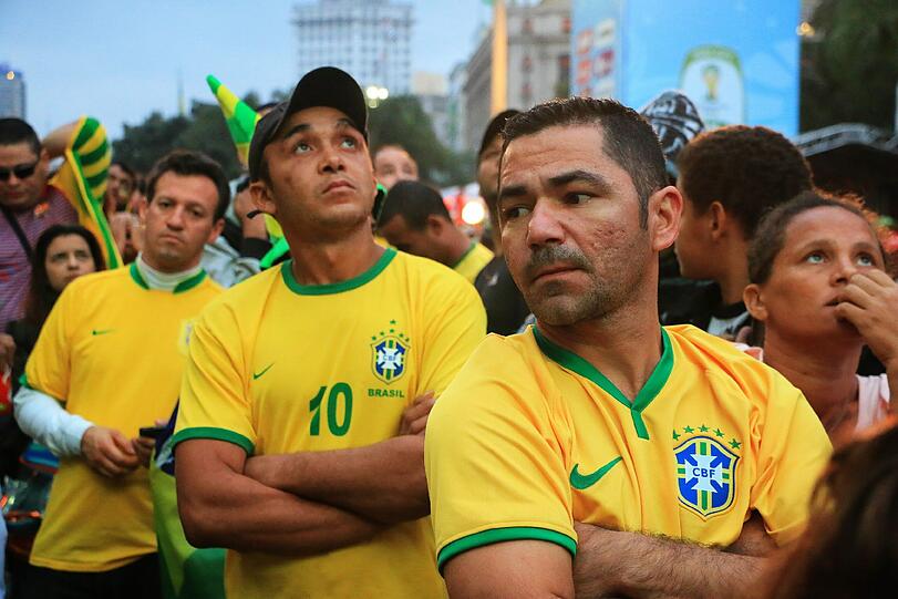 Aus der Traum für die Brasilianer: So reagieren die Fans auf die Blamage gegen Deutschland im Halbfinale