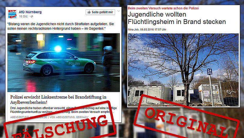 So dreist fälschte die AfD Nürnberg unsere Artikel-Überschrift.