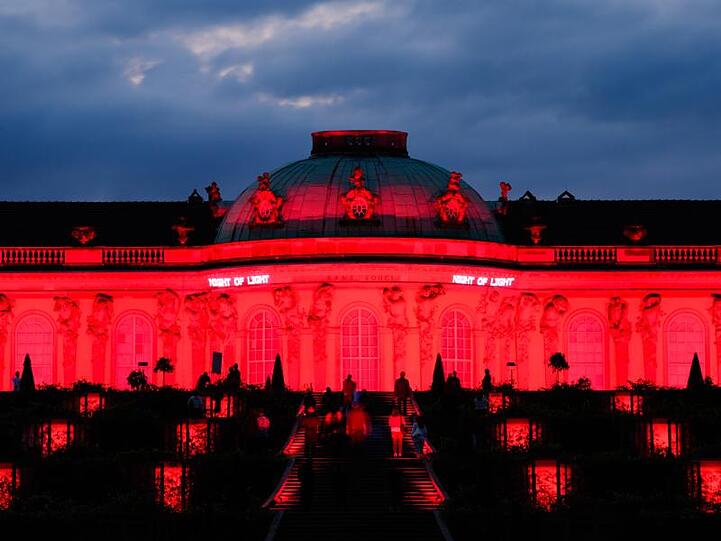 Das Schloss Sanssouci in Potsdam.