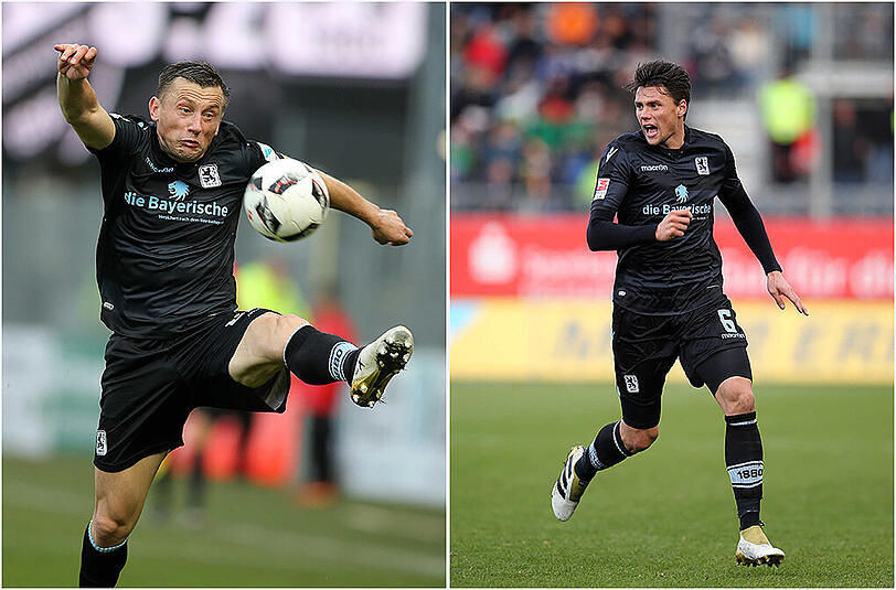Ein bundesligaerfahrenes Duo fehlte dem TSV 1860 am DIenstag im Training: Ivica Olic (l.) und Sebastian Boenisch.